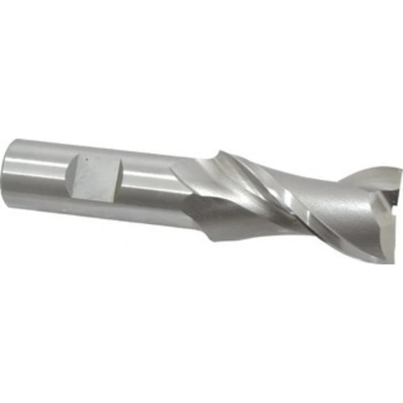 OSG 1, 1-7/8 LOC, 3/4 Shank Diam, 4-1/8 OAL, 2 Flute, Cobalt Square End Mill Single End, Uncoated, Spiral Flute, 45 H...